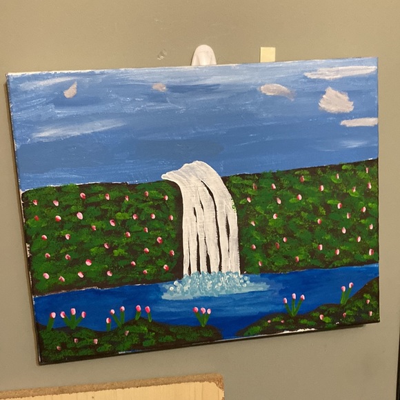 Waterfall Painting - Picture 3 of 3